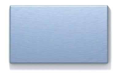 azure metal rectangular plate