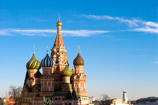 the famous head of st. basil's cathedral