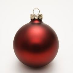 red christmas ornament.