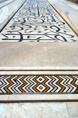 taj mahal marble details