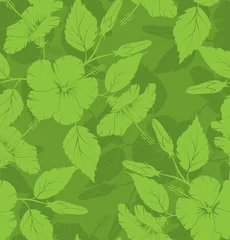 Keuken foto achterwand Groen naadloos patroon