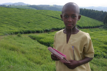 portrait d'enfant plantation de thé
