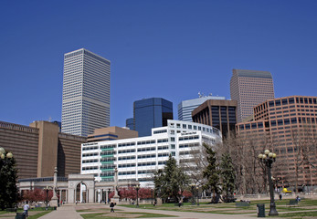 Obraz premium downtown denver, colorado