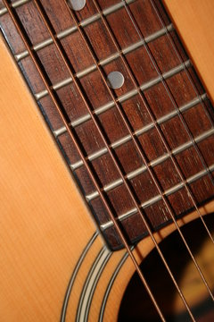 acoustic guitar closeup