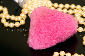 hot pink and pearls