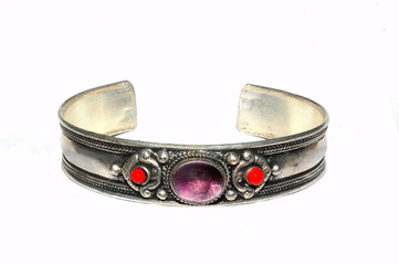 bracelet metal et pierre