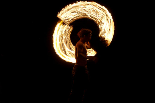 feuershow in thailand