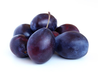 plumbs on white background