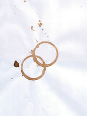 trace from a cup