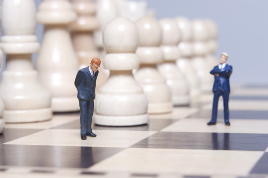 Business Figurine And Chess