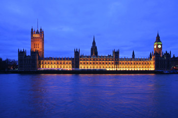 Obraz na płótnie Canvas big ben and house of parliament