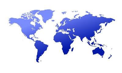 Fototapeta na wymiar Mapa świata niebieskie paski