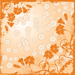 grunge floral background