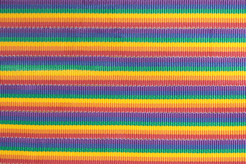 rainbow colored fabric stripes