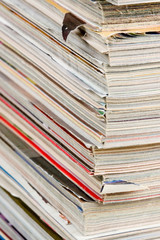 stack of magazines