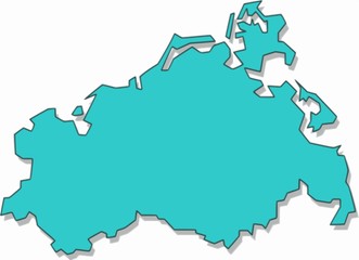 karte mecklenburg vorpommern / map / carte