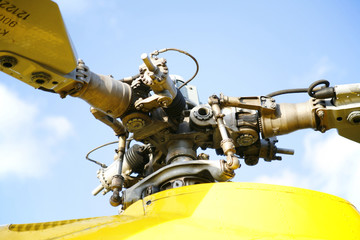 rotor of rescue helicopter