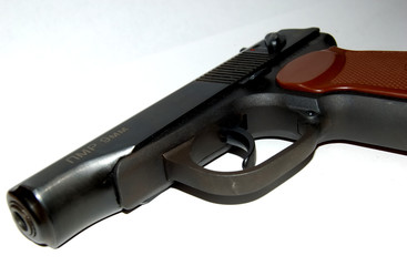 russian pistol 9mm close-up