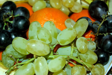 grapes and oranges