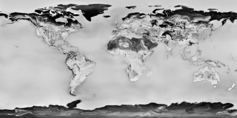 high resolution black and white world map