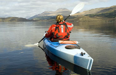 kayaking on loch lomond