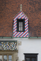 window at the city hall in bratislava