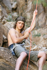 on belay