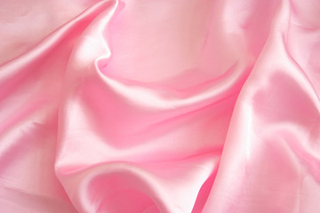 pink satin cloth
