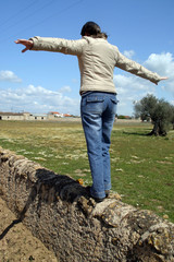 woman balance