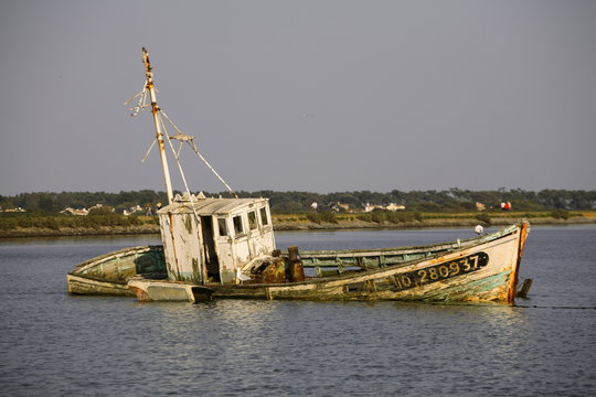 epave de bateau de p&ecirc;che