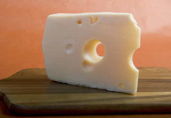 piece of yellow cheese