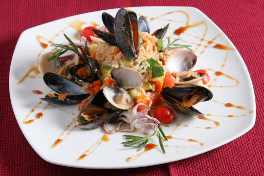 rice with sea-food