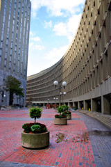 Obraz premium building at center plaza, near government center, boston