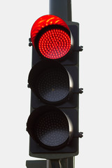 semáforo en rojo
