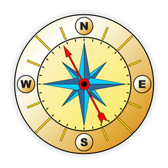 compass with windrose