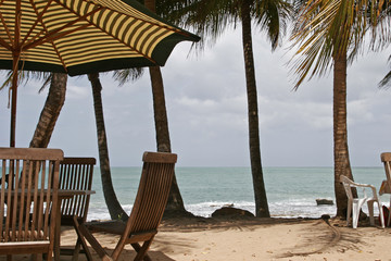 parasol sur la plage