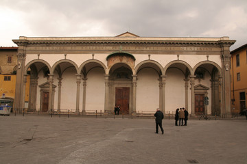 Obraz premium firenze - piazza santissima annunziata