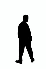 silhouette of a businessman