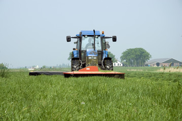 Fototapeta premium mowing the grass