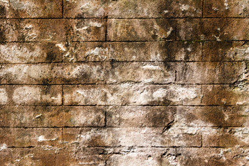 almost seamless surface of brick wall