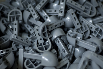 grey plastic parts