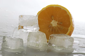 Türaufkleber Eis und Zitrone © Olena Vasylkova