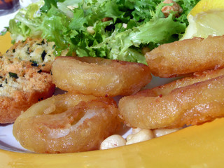 tintenfisch-rinfe,frittiert