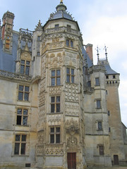 Fototapeta na wymiar Wieża zamku meilland francuski zamek, francja