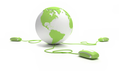 green web globe link 3