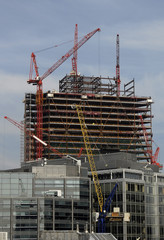 building in construction, london, uk