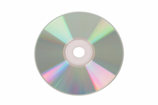 isolated cd with clipping path