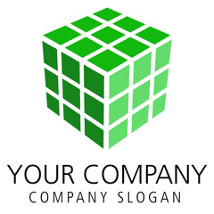 logo mit w&uuml;rfel