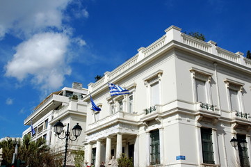 Fototapeta na wymiar piękny budynek w Atenach, Grecja