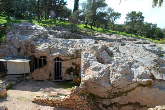 ancient prison in athens